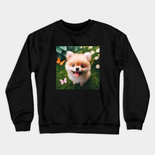 Pomeranians are a small but hardy breed Crewneck Sweatshirt